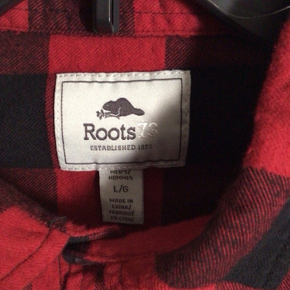 Roots 73 Canada Lumberjack Red/Black Plaid Flannel Dodge Ram L - Picture 4 of 8